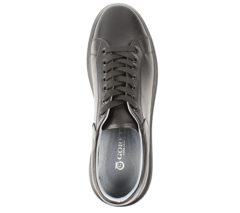 Pantofi sport, barbati, GORETTI, B16-1450 negru, piele naturala